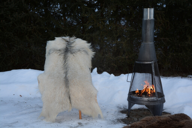 B-Ware Edles Kaschmir Ziegenfell XXL
